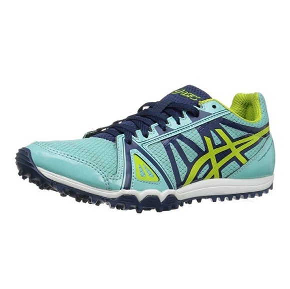 ASICS Hyper Rocketgirl Xc Running Shoes – Womens Aruba Blue Neon Lime Poseidon - Picture 4 of 5
